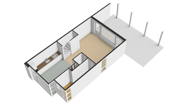 Floorplan - Dr. D.M. Van Londenstraat 44, 4064 EM Varik