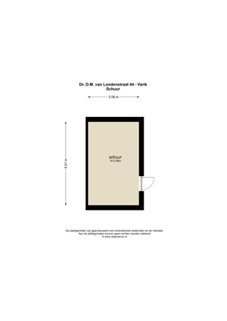 Floorplan - Dr. D.M. Van Londenstraat 44, 4064 EM Varik