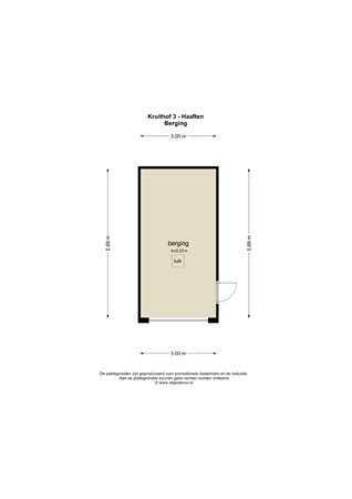 Floorplan - Kruithof 3, 4175 AT Haaften
