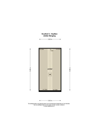 Floorplan - Kruithof 3, 4175 AT Haaften