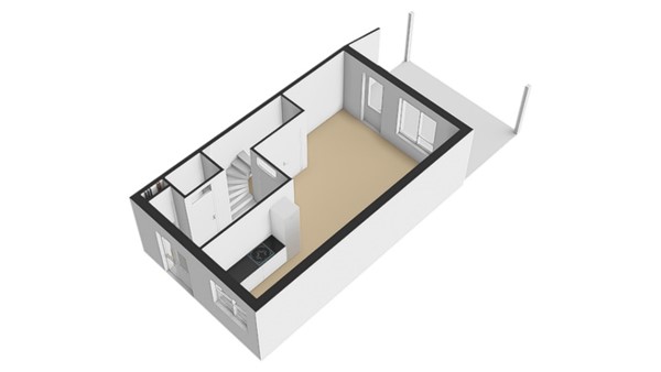 Floorplan - Havenstraat 31, 4176 BW Tuil