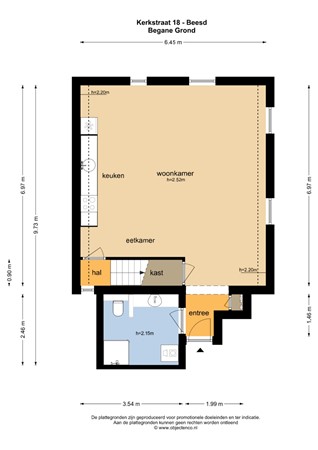 Floorplan - Kerkstraat 18, 4153 AG Beesd