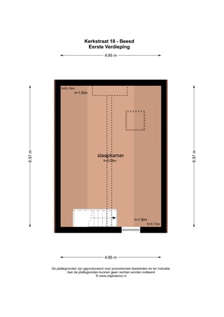 Floorplan - Kerkstraat 18, 4153 AG Beesd