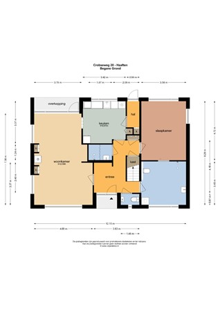 Floorplan - Crobseweg 20, 4175 EH Haaften