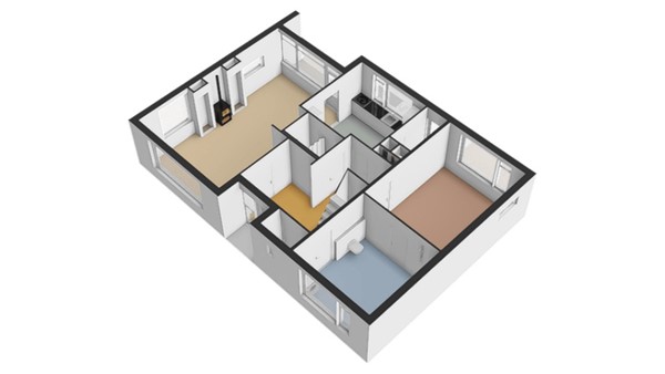 Floorplan - Crobseweg 20, 4175 EH Haaften