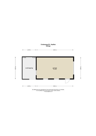 Floorplan - Crobseweg 20, 4175 EH Haaften