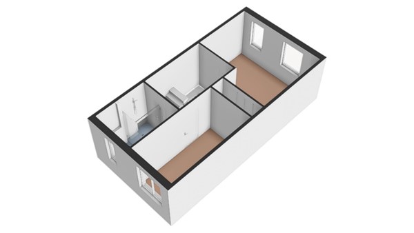 Floorplan - Voorstraat 55, 4147 CB Asperen