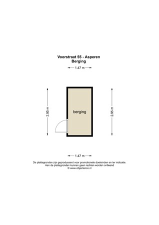 Floorplan - Voorstraat 55, 4147 CB Asperen