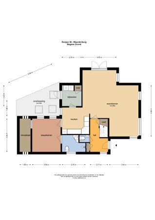 Floorplan - Donjon 30, 4181 DD Waardenburg