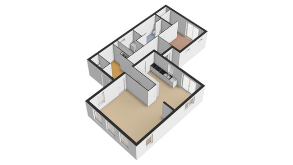 Floorplan - Korshof 10, 4171 BJ Herwijnen