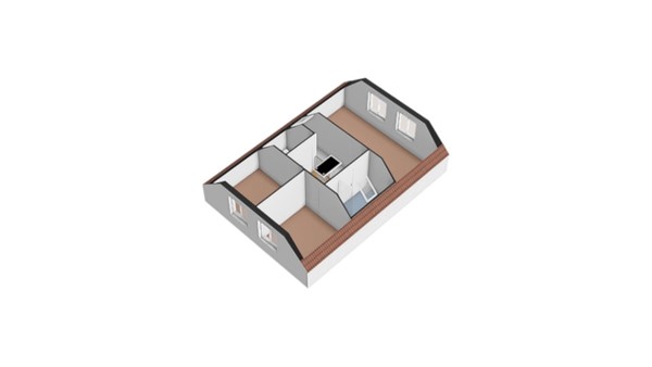 Floorplan - Korshof 10, 4171 BJ Herwijnen