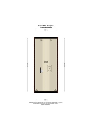Floorplan - Korshof 10, 4171 BJ Herwijnen