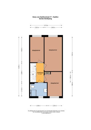 Floorplan - Dutry van Haeftenstraat 17, 4175 EK Haaften