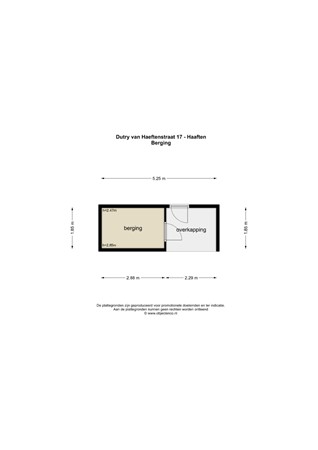 Floorplan - Dutry van Haeftenstraat 17, 4175 EK Haaften