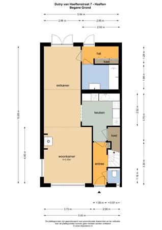 Floorplan - Dutry van Haeftenstraat 7, 4175 EK Haaften