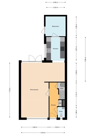 Floorplan - Fazantenlaan 64, 1834 XD Sint Pancras