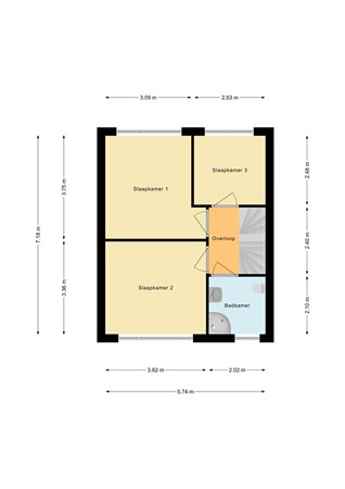 Floorplan - Fazantenlaan 64, 1834 XD Sint Pancras