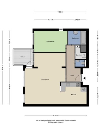 Floorplan - Stationsplein 80, 1703 WC Heerhugowaard