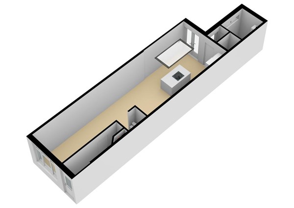 Floorplan - Korte Landstraat 41, 1814 BH Alkmaar