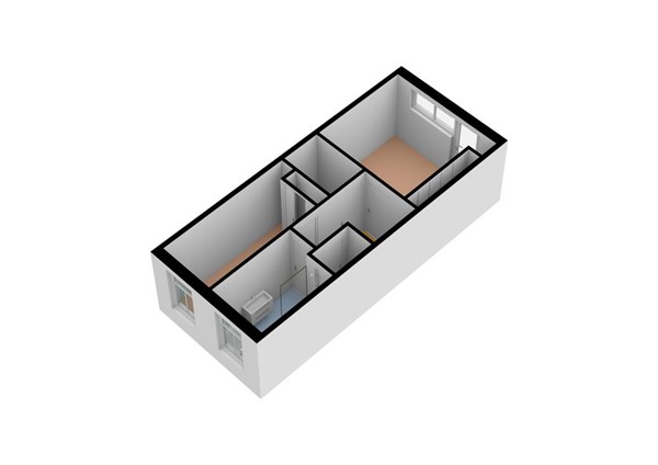 Floorplan - Korte Landstraat 41, 1814 BH Alkmaar