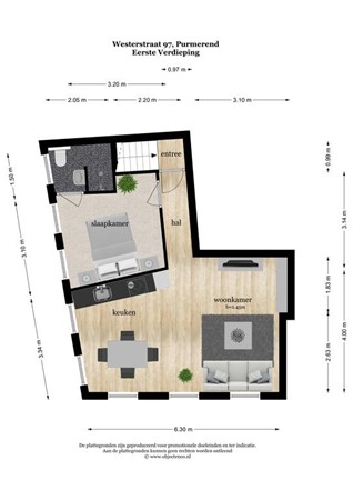Floorplan - Westerstraat 97, 1441 AR Purmerend
