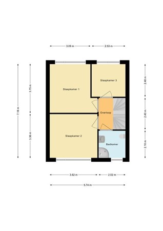 Floorplan - Fazantenlaan 64, 1834 XD Sint Pancras