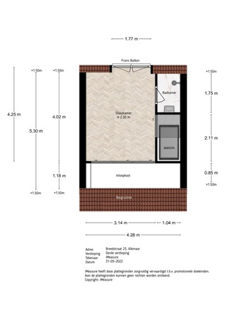 Floorplan - Breedstraat 23, 1811 HE Alkmaar