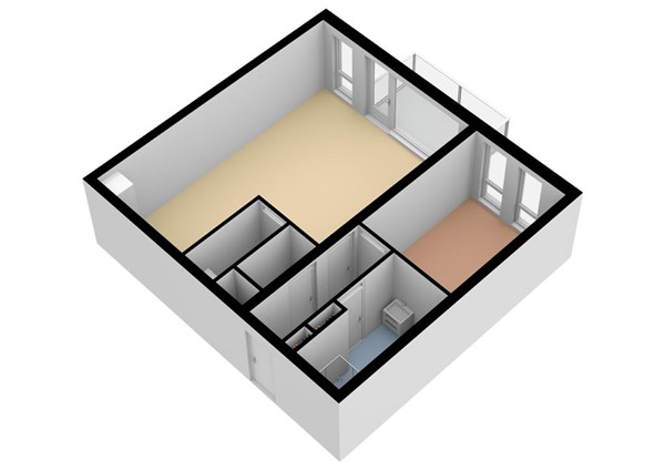 Floorplan - Schelphoek 200, 1813 SE Alkmaar
