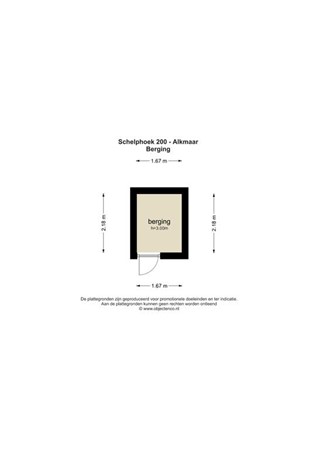Floorplan - Schelphoek 200, 1813 SE Alkmaar