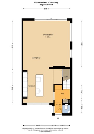 Floorplan - Lijsterbeslaan, 1829 HA Oudorp