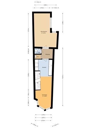 Floorplan - Laat, 1811 EC Alkmaar