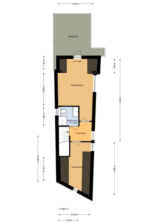 Floorplan - Laat, 1811 EC Alkmaar