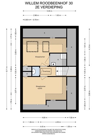 Willem Roodbeenhof 30, 6842 CZ Arnhem - 2E Verdieping - 2D.jpg