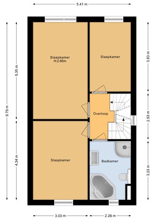 Wijnkers 22, 6846 HN Arnhem - Eerste verdieping - 2D.jpg