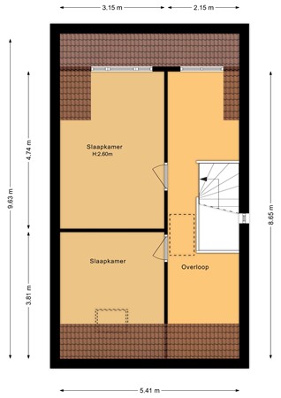 Wijnkers 22, 6846 HN Arnhem - Tweede verdieping - 2D.jpg