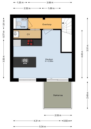 Poststraat 41, 6828 EK Arnhem - Eerste verdieping - 2D.jpg