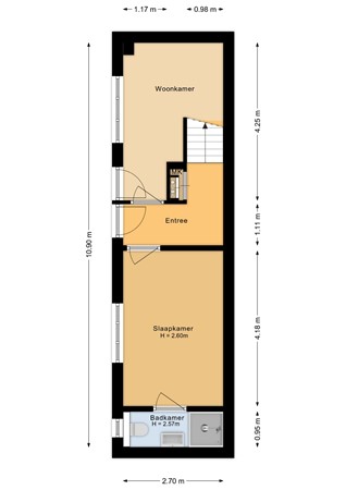Poststraat 41, 6828 EK Arnhem - Begane grond - 2D.jpg
