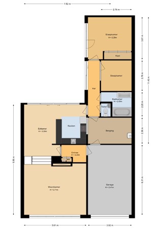 Muurdijk 7, 6852 HH Huissen - Begane grond - 2D.jpg
