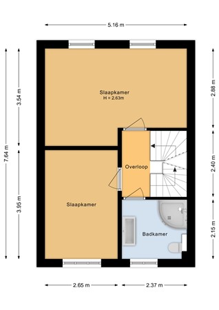 Byblisstraat 6, 6846 XE Arnhem - Eerste verdieping - 2D.jpg