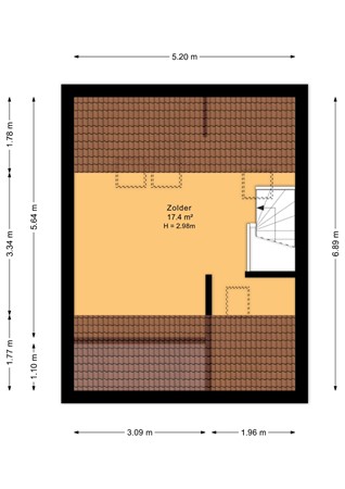 De Kemfkens 41, 6932 GX Westervoort - Zolder - 2D.jpg