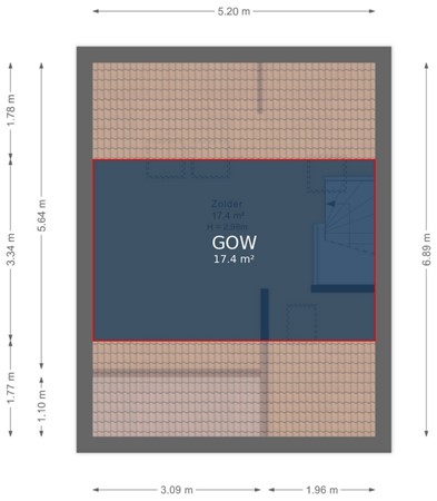 De Kemfkens 41, 6932 GX Westervoort - Zolder - markings.jpg