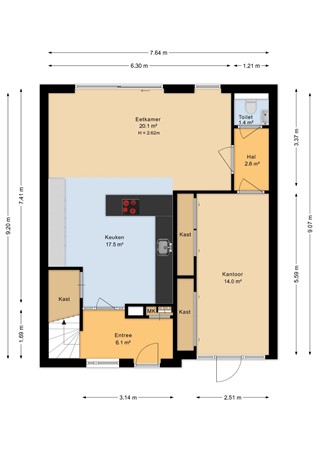 Zeevaart 295, 6846 LS Arnhem - Begane grond - 2D.jpg