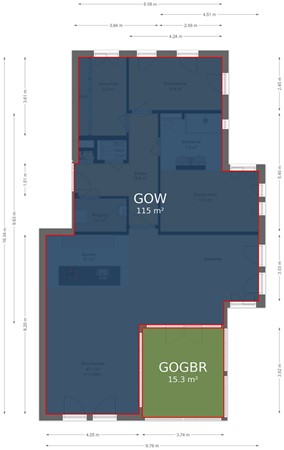 Utrechtseweg 302-1, 6812 AR Arnhem - Begane grond - markings.jpg