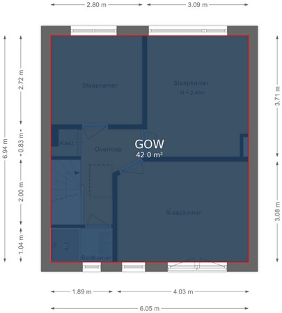 Zwanebloemlaan 55, 6832 HD Arnhem - Eerste verdieping - markings.jpg
