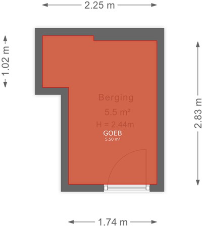 Bauerstraat 31-4, 6813 KZ Arnhem - Berging - markings.jpg