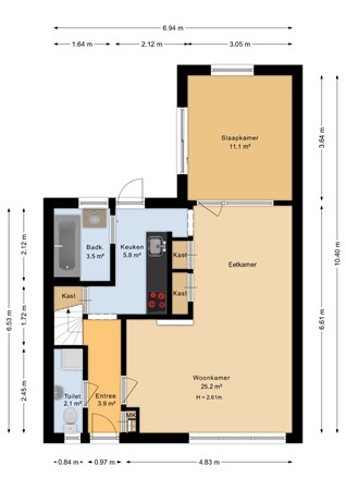 Hunenborgstraat 4, 6825 BT Arnhem - Begane grond - 2D.jpg