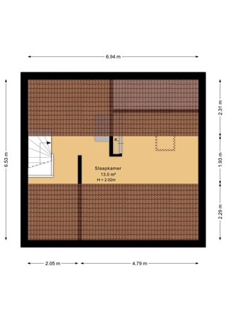 Hunenborgstraat 4, 6825 BT Arnhem - Eerste verdieping - 2D.jpg