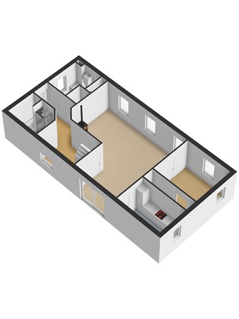 Floorplan - Klaproos 25, 6566 HL Millingen aan de Rijn