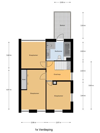 Floorplan - Ruijsdaelstraat 42, 6566 XT Millingen aan de Rijn