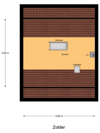 Floorplan - Prinses Margrietstraat 13, 6566 BX Millingen aan de Rijn